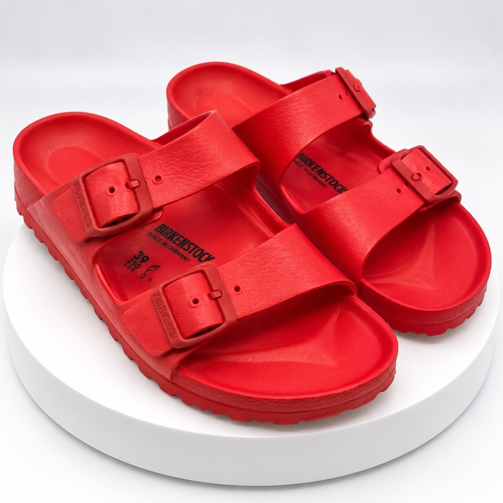 Birkenstock Arizona EVA Red Waterproof Slide Sandals 39 L8 M6